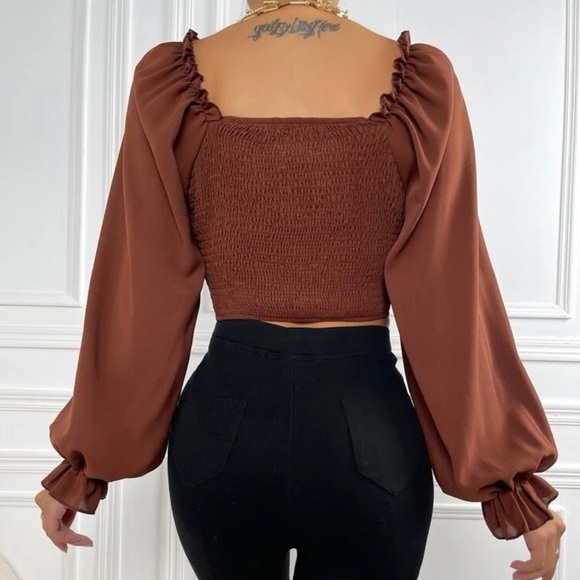 Brown Blouse - Picture 2 of 5